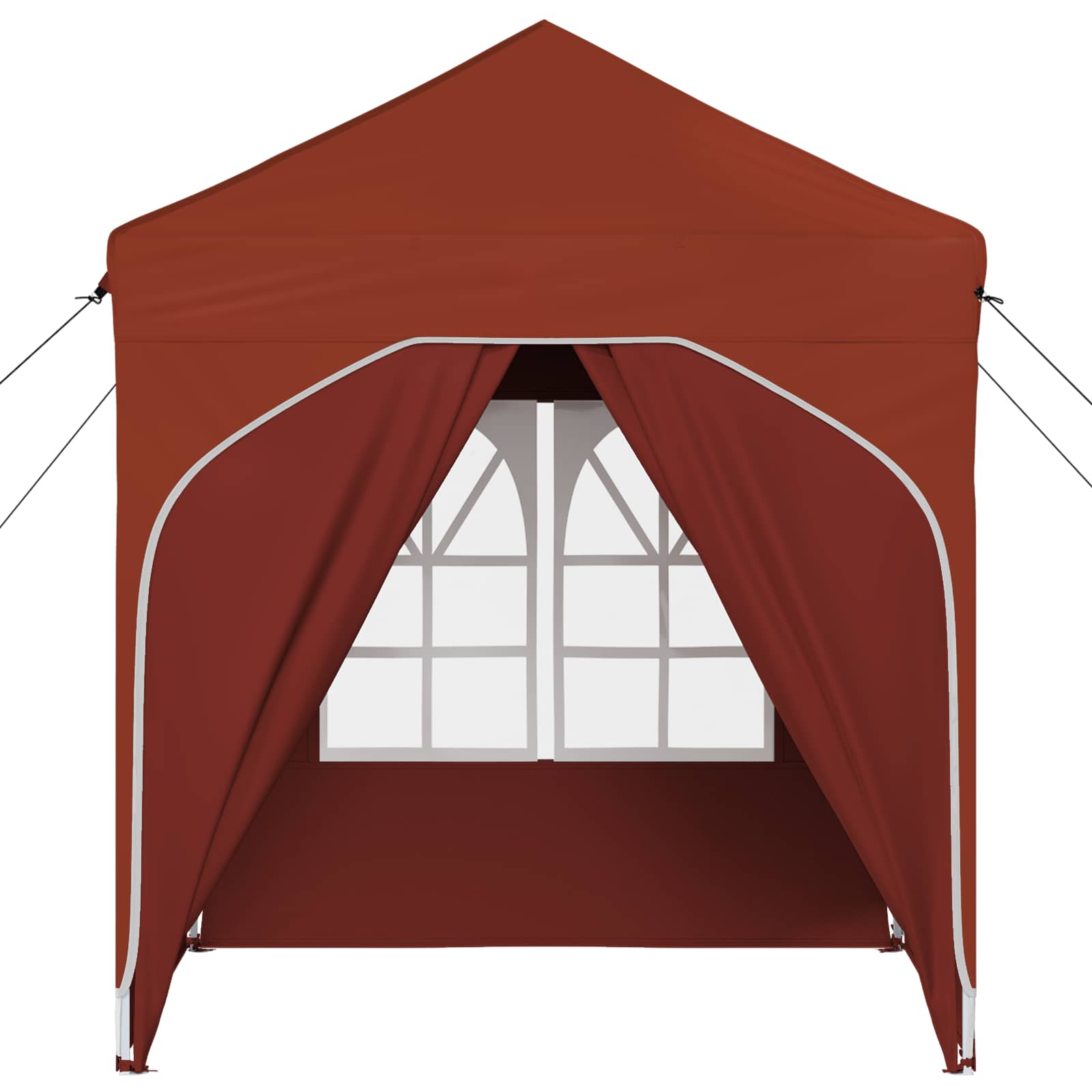 Pop-up Partyzelt 192 x 192 x 245 cm Terrakotta