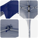 Pop-up Partyzelt 290 x 290 x 245 cm Blau