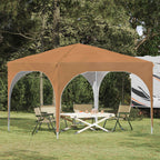 Pop-up Partyzelt 290 x 290 x 245 cm Beige