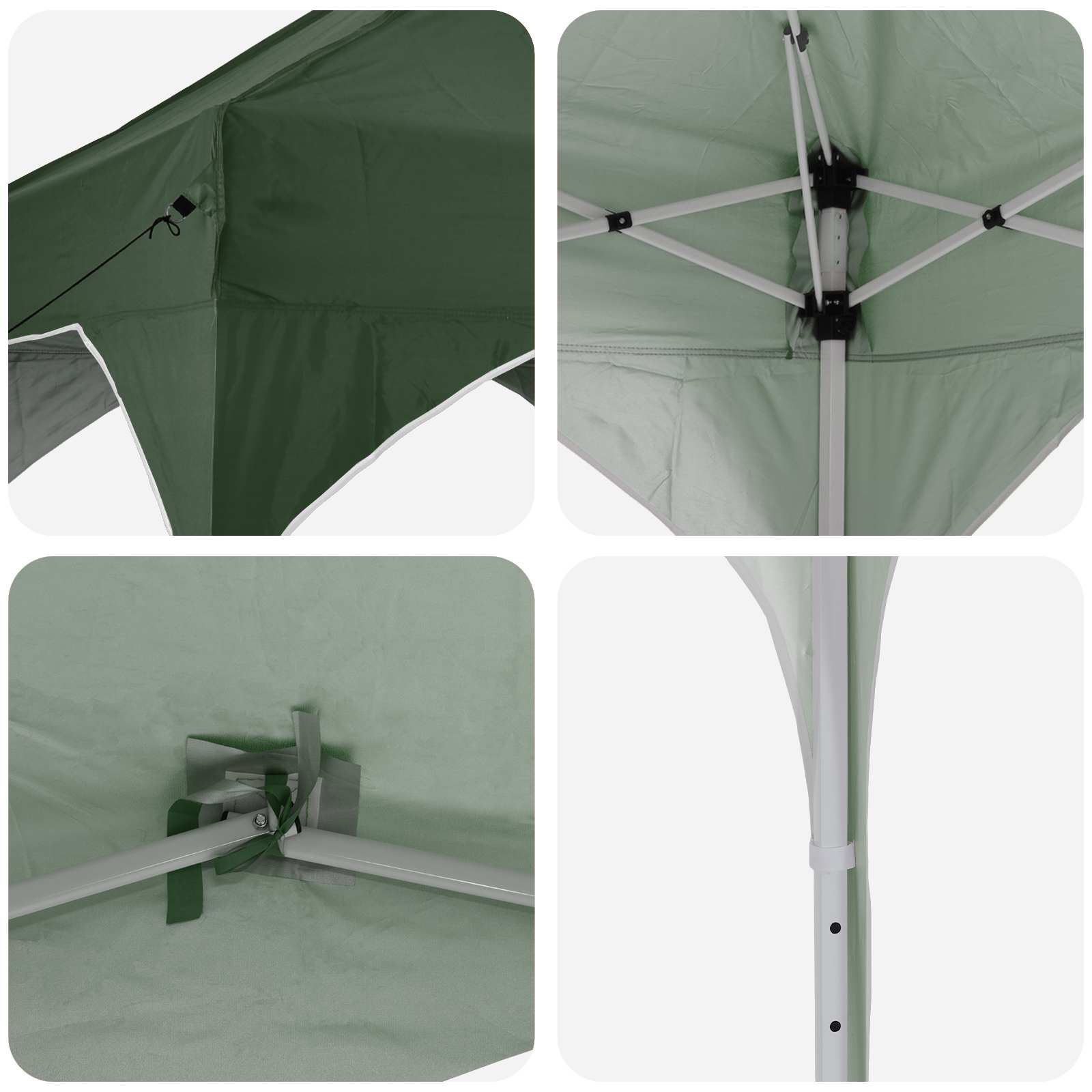 Pop-up Partyzelt 290 x 290 x 245 cm Grün