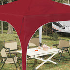 Pop-up Partyzelt 290 x 290 x 245 cm Bordeauxrot