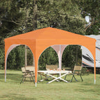 Pop-up Partyzelt 290 x 290 x 245 cm Orange