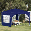 Pop-up Partyzelt 290 x 290 x 245 cm Blau