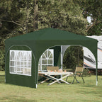 Pop-up Partyzelt 290 x 290 x 245 cm Grün