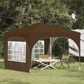 Pop-up Partyzelt 290 x 290 x 245 cm Taupe