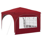 Pop-up Partyzelt 290 x 290 x 245 cm Bordeauxrot