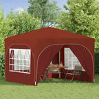 Pop-up Partyzelt 290 x 290 x 245 cm Terrakotta