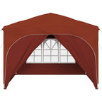 Pop-up Partyzelt 290 x 290 x 245 cm Terrakotta