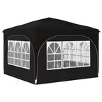 Pop-up Partyzelt 290 x 290 x 245 cm Schwarz