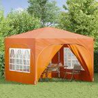 Pop-up Partyzelt 290 x 290 x 245 cm Orange
