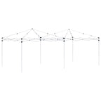 Pop-up Partyzelt 575 x 288 x 245 cm Blau Oxford-Stoff