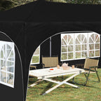 Pop-up Partyzelt 575 x 288 x 245 cm Schwarz Oxford-Stoff