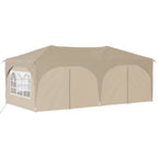 Pop-up Partyzelt 575 x 288 x 245 cm Creme Oxford-Stoff