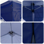 Pop-up Partyzelt 575 x 288 x 245 cm Blau Oxford-Stoff
