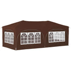 Pop-up Partyzelt 575 x 288 x 245 cm Braun Oxford-Stoff