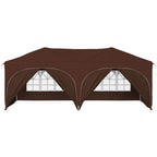 Pop-up Partyzelt 575 x 288 x 245 cm Braun Oxford-Stoff