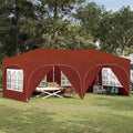 Pop-up Partyzelt 575 x 288 x 245 cm Terrakotta Oxford-Stoff