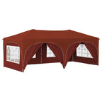 Pop-up Partyzelt 575 x 288 x 245 cm Terrakotta Oxford-Stoff
