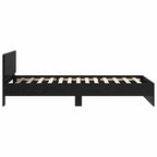 Bettrahmen Schwarz Eichen-Optik 90 x 200 cm Holzwerkstoff