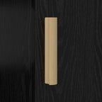 Schreibtisch mit Regal Schwarz Eichen-Optik 140 x 50 x 75 cm