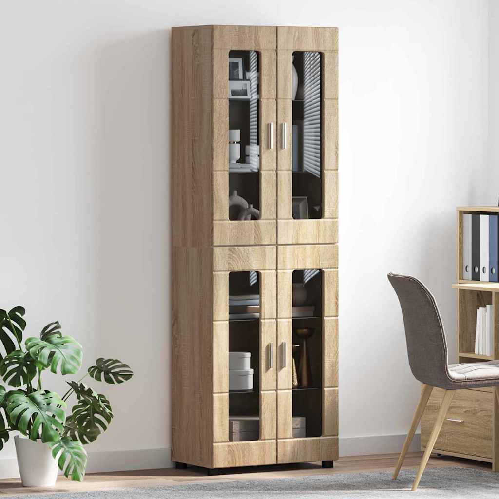 Highboard FLORIN Sonoma-Eiche 60 x 35 x 182 cm Holzwerkstoff