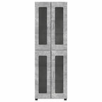 Highboard FLORIN Beton Grau 60 x 35 x 182 cm Holzwerkstoff