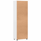 Highboard FLORIN Hochglanz Weiß 60 x 35 x 182 cm Holzwerkstoff
