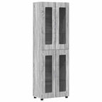 Highboard FLORIN Graues Sonoma 60 x 35 x 182 cm Holzwerkstoff