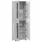 Highboard FLORIN Graues Sonoma 60 x 35 x 182 cm Holzwerkstoff