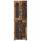 Highboard mit Tür FLORIN Altholz 60 x 35 x 182 cm Holzwerkstoff
