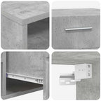 TV-Schrankset mit Regal FLORIN 3 pcs Beton Grau Holzwerkstoff