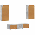 TV-Schrankset mit Regal FLORIN 3 pcs Beton Grau Holzwerkstoff