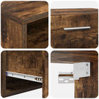 TV-Schrankset FLORIN 3 pcs Geräucherte Eiche Holzwerkstoff
