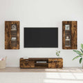 TV-Schrankset FLORIN 3 pcs Geräucherte Eiche Holzwerkstoff