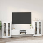 TV-Schrankset mit Schubladen FLORIN 3 pcs Weiß Holzwerkstoff