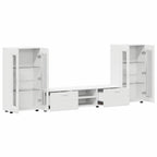 TV-Schrankset mit Schubladen FLORIN 3 pcs Weiß Holzwerkstoff