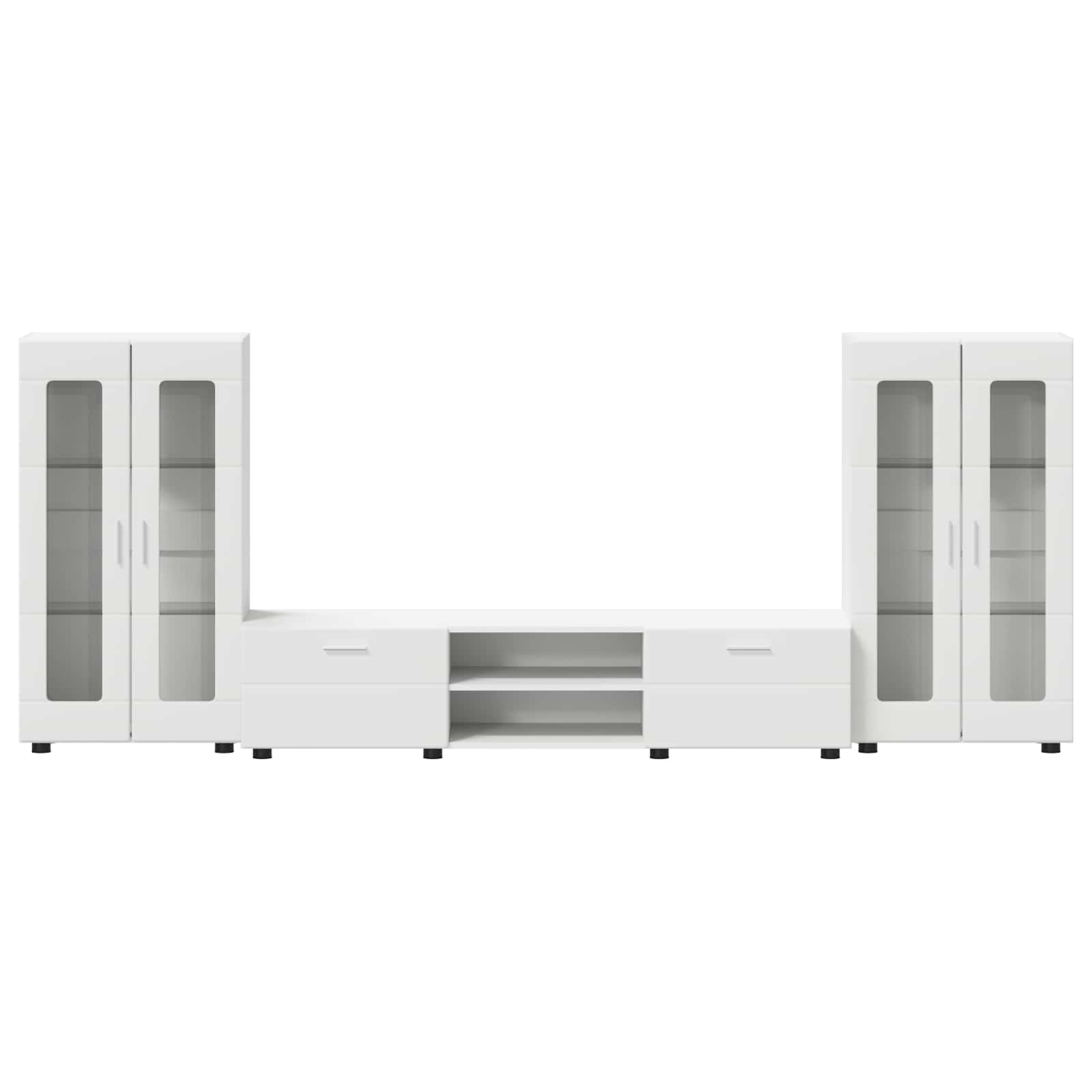 TV-Schrankset mit Schubladen FLORIN 3 pcs Weiß Holzwerkstoff