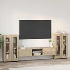 TV-Schrankset mit Regal FLORIN 3 pcs Sonoma-Eiche Holzwerkstoff
