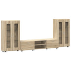 TV-Schrankset mit Regal FLORIN 3 pcs Sonoma-Eiche Holzwerkstoff