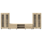 TV-Schrankset mit Regal FLORIN 3 pcs Sonoma-Eiche Holzwerkstoff