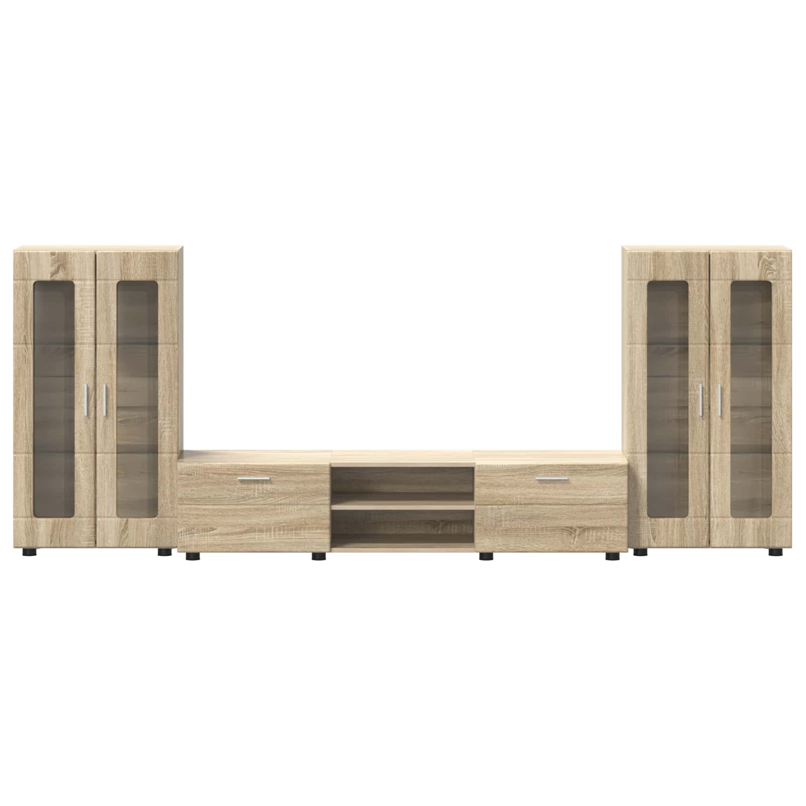 TV-Schrankset mit Regal FLORIN 3 pcs Sonoma-Eiche Holzwerkstoff