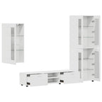 TV-Schrankset mit Schubladen FLORIN 3 pcs Weiß Holzwerkstoff