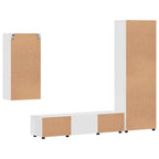 TV-Schrankset mit Schubladen FLORIN 3 pcs Weiß Holzwerkstoff