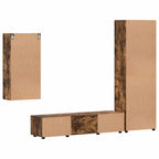 TV-Schrankset FLORIN 3 pcs Geräucherte Eiche Holzwerkstoff