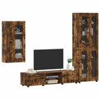 TV-Schrankset FLORIN 3 pcs Geräucherte Eiche Holzwerkstoff