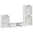TV-Schrankset mit Schubladen FLORIN 3 pcs Weiß Holzwerkstoff