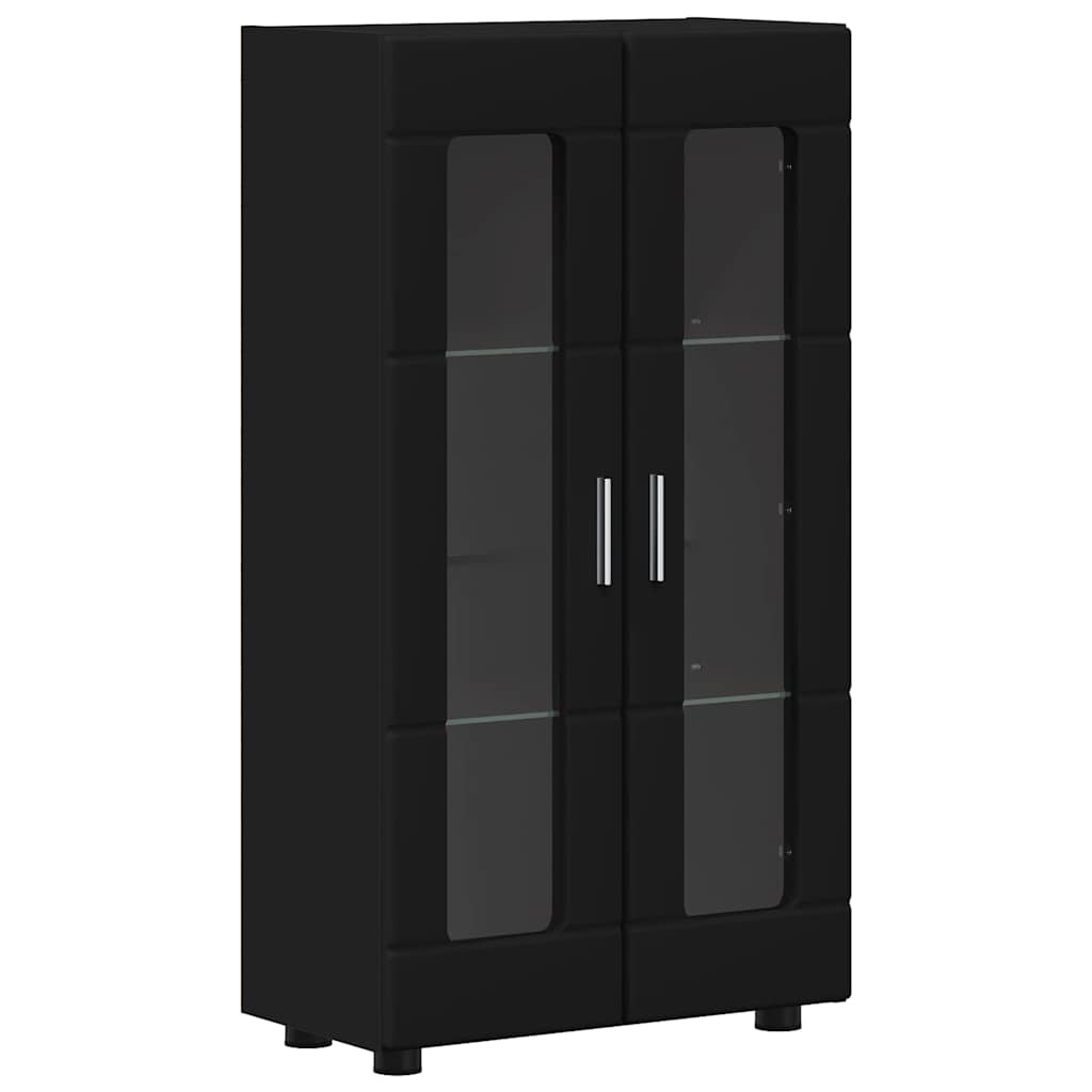 TV-Schrankset mit Schubladen FLORIN 3 pcs Schwarz Holzwerkstoff