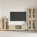 TV-Schrankset mit Regal FLORIN 3 pcs Sonoma-Eiche Holzwerkstoff
