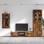 TV-Schrankset FLORIN 3 pcs Geräucherte Eiche Holzwerkstoff