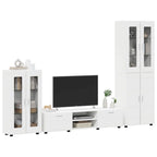 TV-Schrankset mit Schubladen FLORIN 3 pcs Weiß Holzwerkstoff